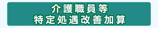 介護職員等特定処遇改善加算